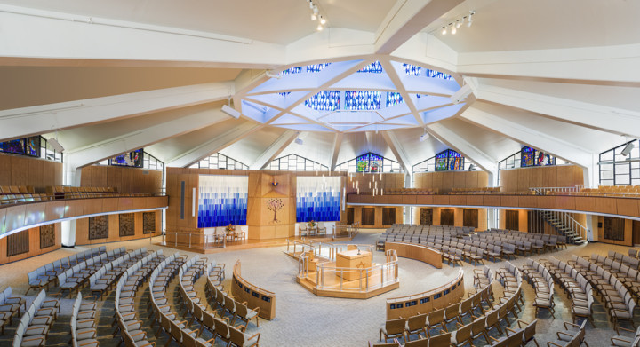 Sanctuary at Temple Adath Israel.